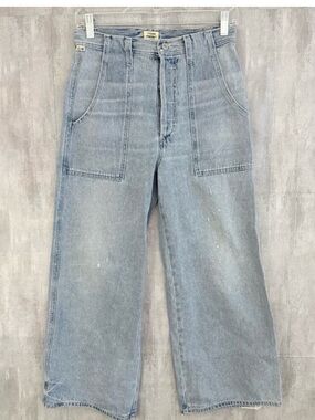 Citizens Of Humanity Light Wash Wide Leg Jeans